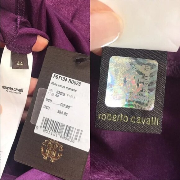 💜NWT  Roberto Cavalli Cocktail Dress 💜 - Picture 6 of 11
